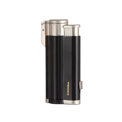 Cohiba 3 Jet Cigar Lighter With Lockage Punch | Black