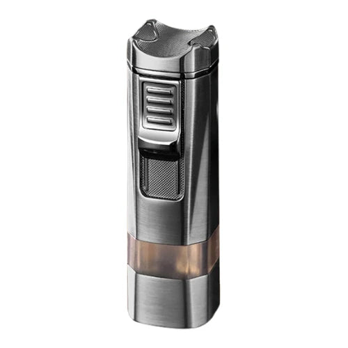 Metallic lighter on a white background