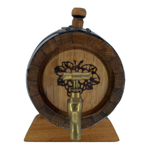 American Oak Barrel Front - Gifts - Sams Smokes
