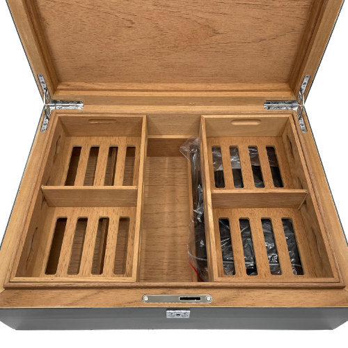 Large Siglo Humidor Open Close - Humidor - Sams Smokes